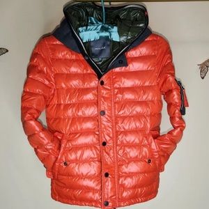 C🔆Rare DUVETICA Down Coat Jacket Boy Girl 8-10 Y/O Puffer Hood High Quality